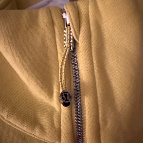 Women's Yellow Half-Zip Pullover - Picture 7 of 7